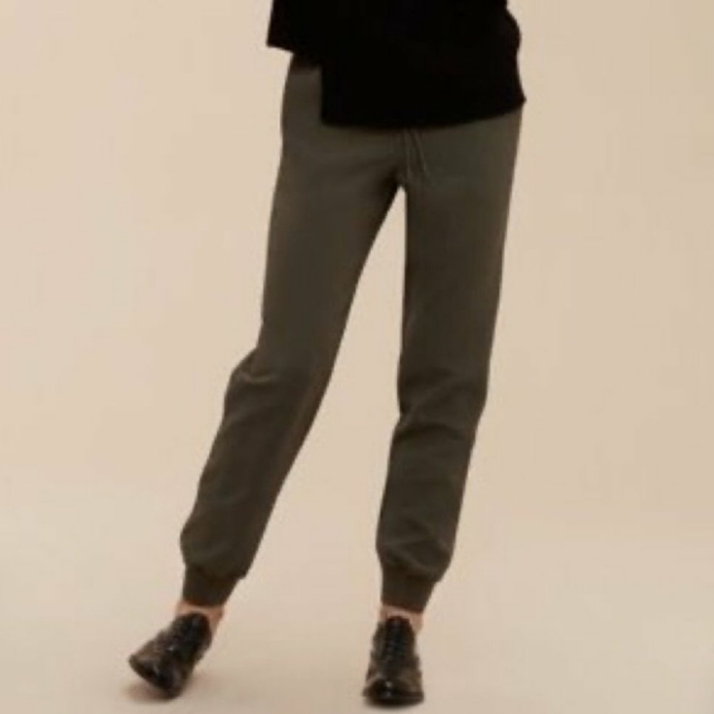 Aritzia Wilfred High Rise Jogger Pant Olive Green Womens Size XXS